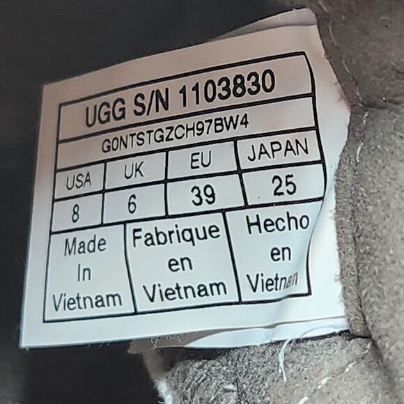 UGG Valory Mole Brown Suede Leather Wedge Boot Women Size 8 Waterproof Lace Up - Picture 5 of 9